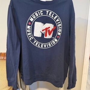 MTV Logo Navy Sweatshirt